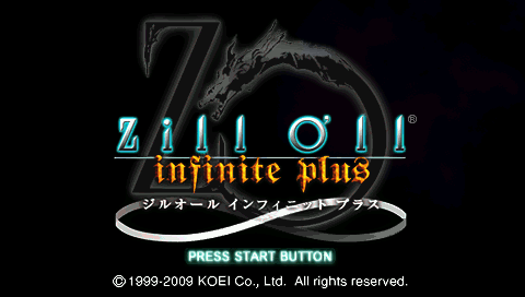 Zill O'll Infinite Plus — Title screen