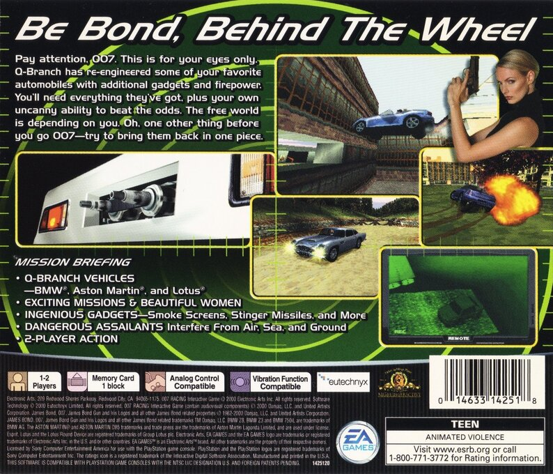 007 Racing — Box back