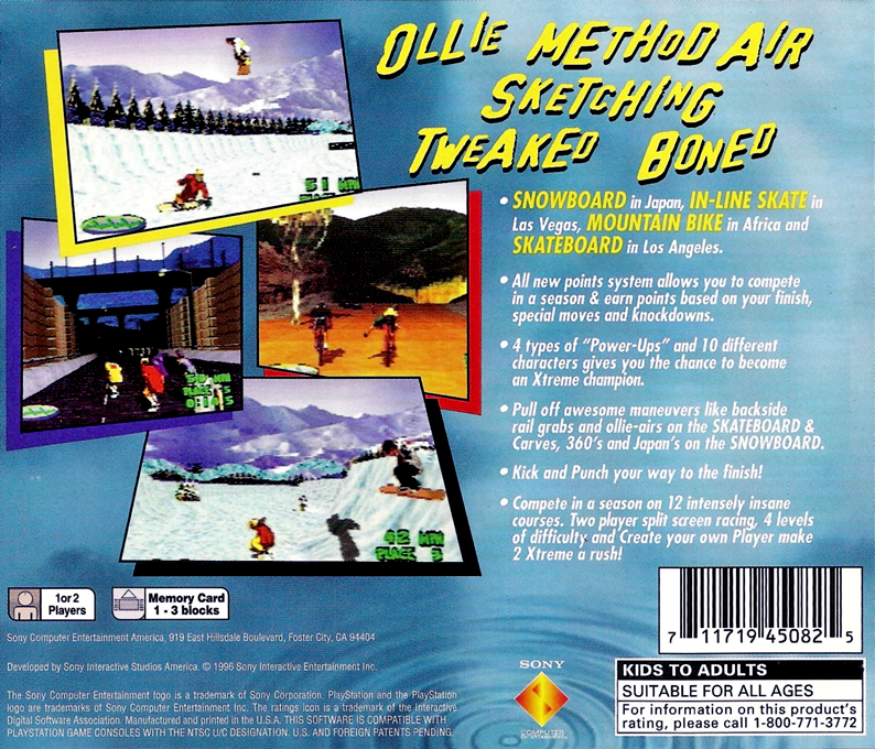 2Xtreme — Box back