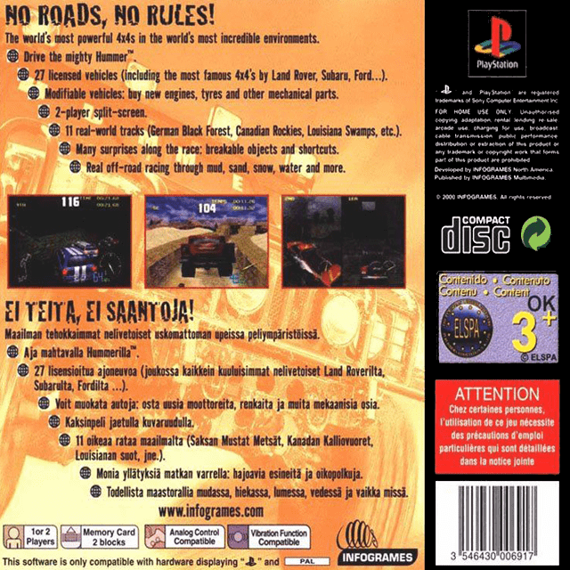 4x4 World Trophy — Box back