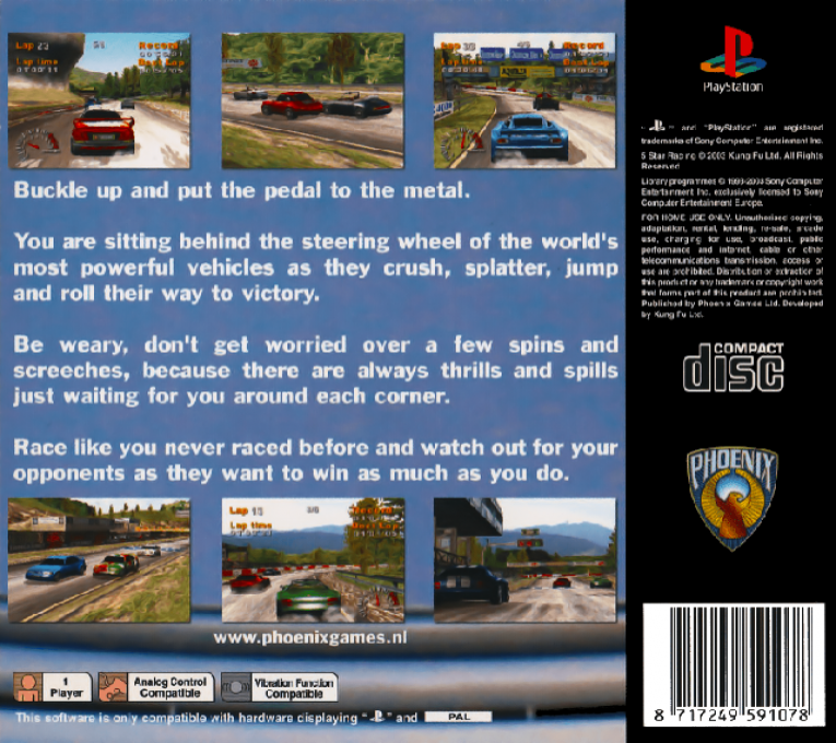 5 Star Racing — Box back