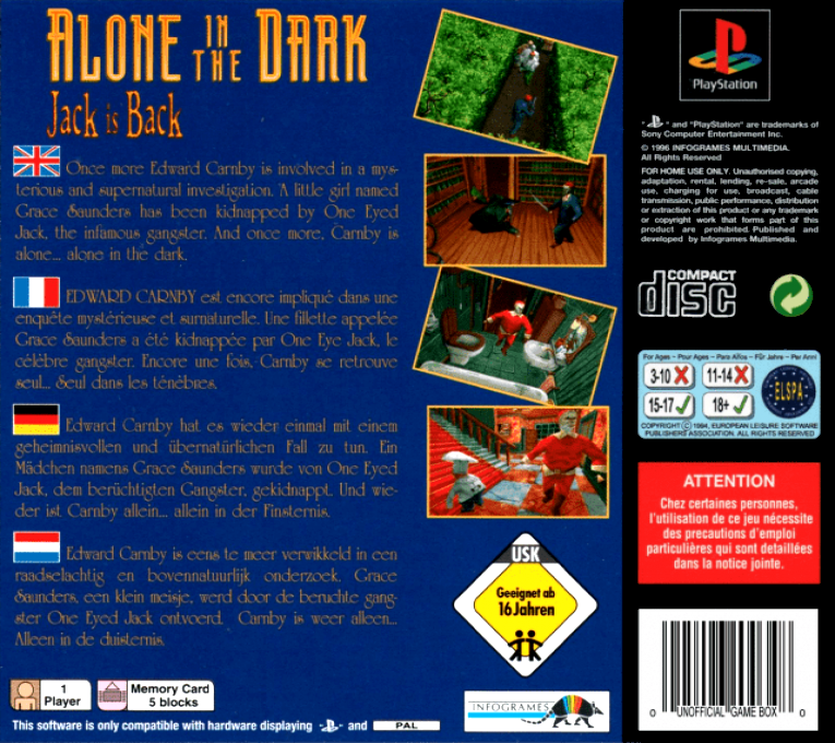 Alone in the Dark : Jack Is Back — Box back