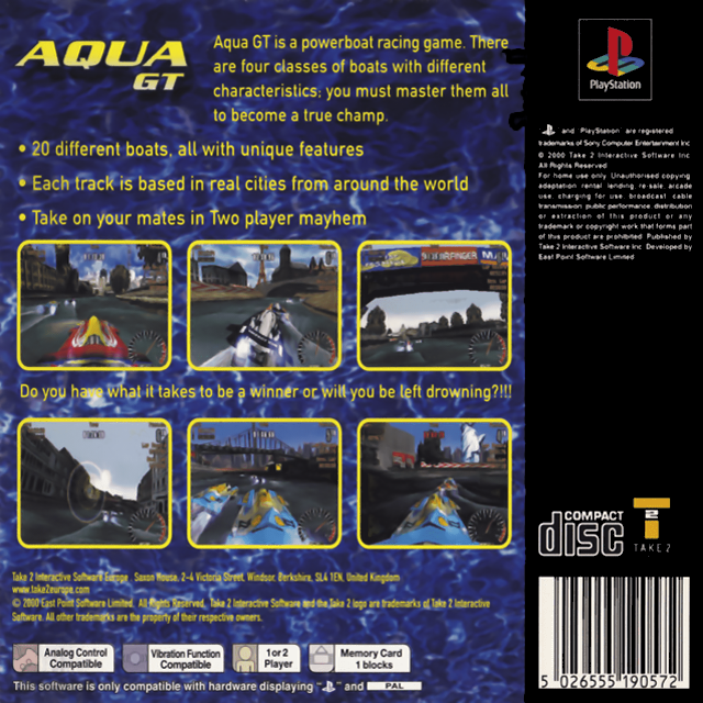 Aqua GT — Box back