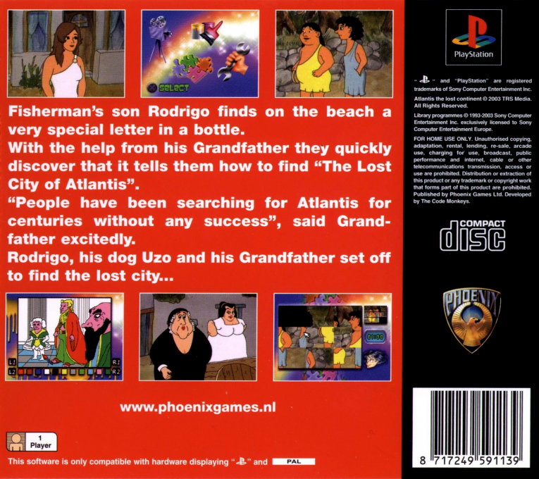 Atlantis : The Lost Continent — Box back