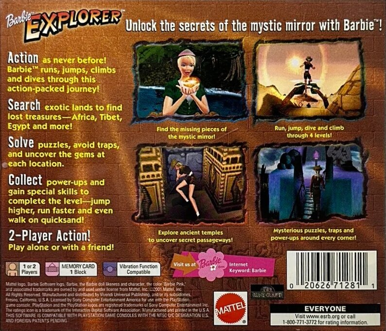 Barbie : Explorer — Box back