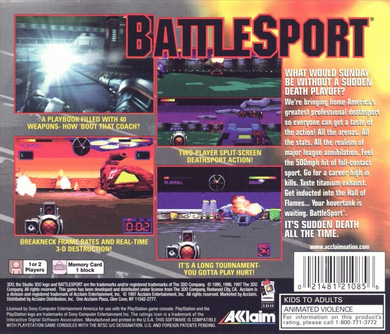 BattleSport — Box back