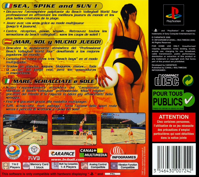 Beach Volleyball — Box back