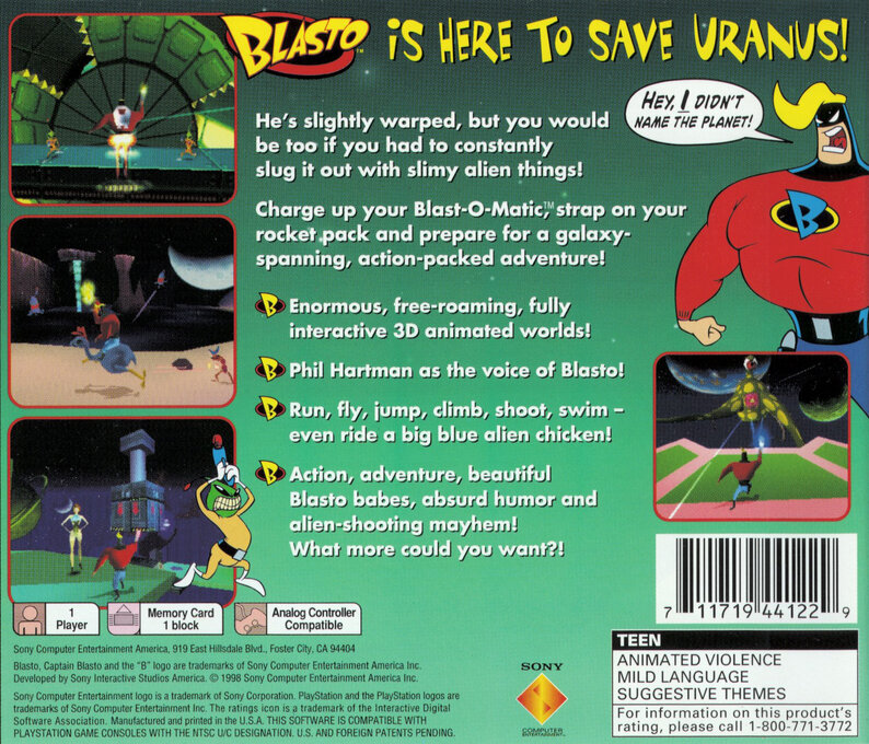 Blasto — Box back