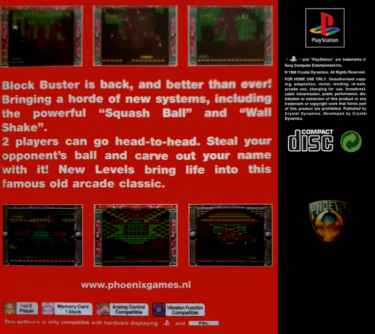 Block Buster — Box back