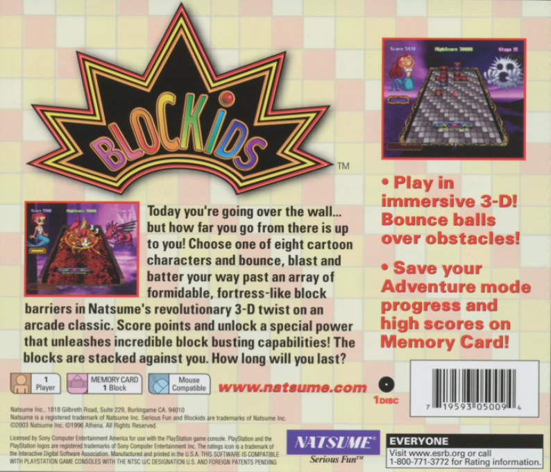 Blockids — Box back