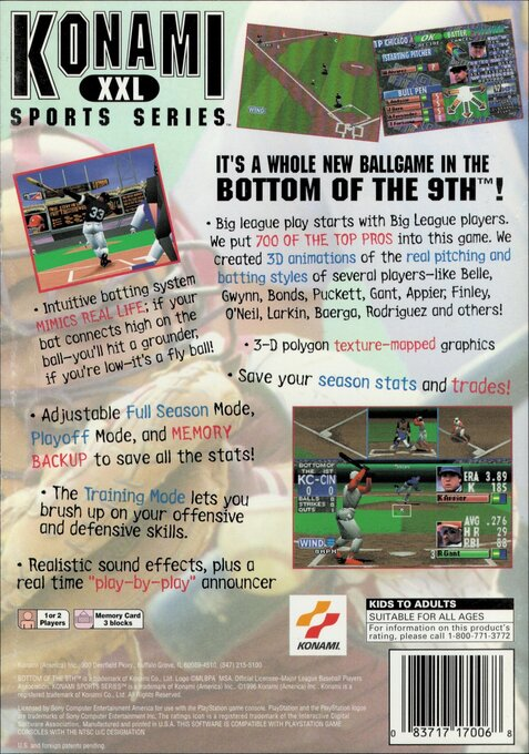Bottom of the 9th — Box back