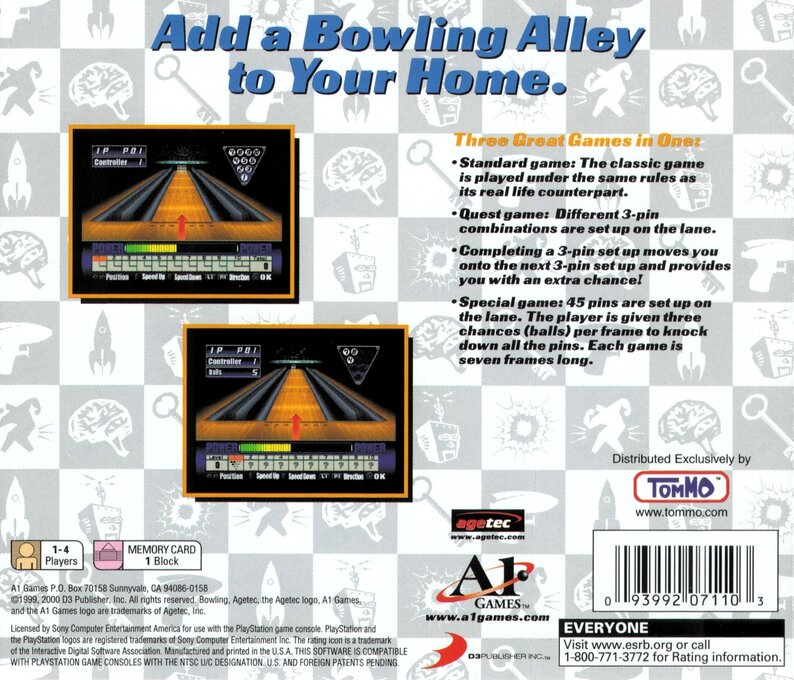 Bowling — Box back