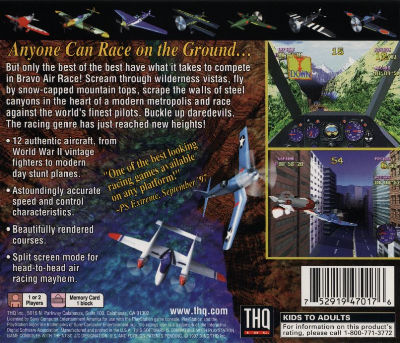 Bravo Air Race — Box back