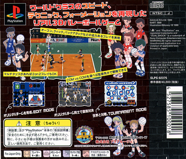 Break Volley — Box back