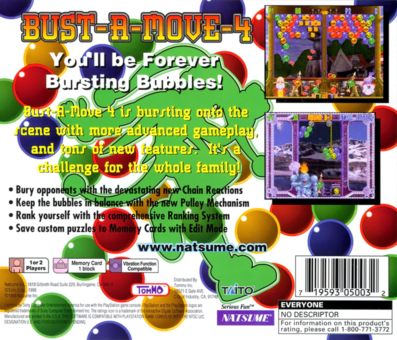 Bust-A-Move 4 — Box back