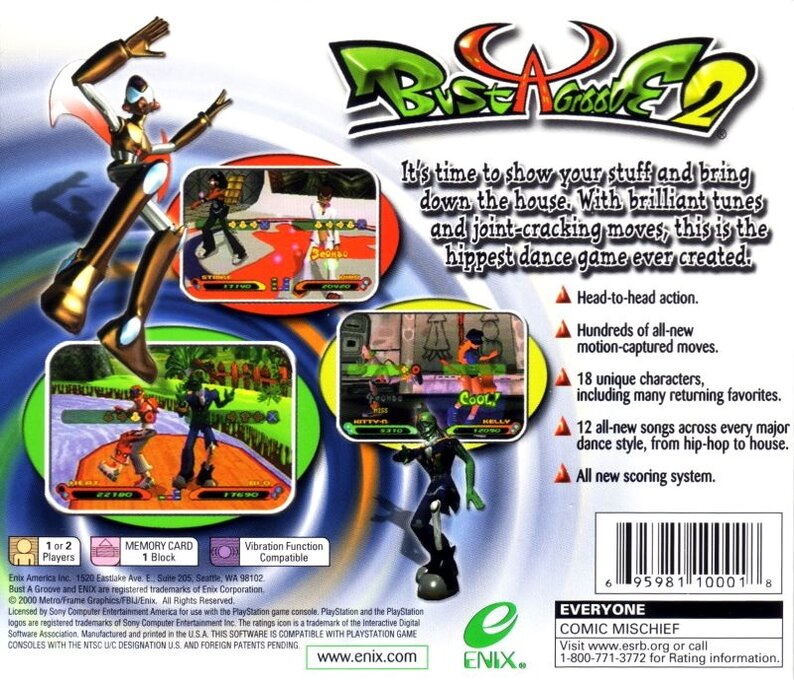 Bust A Groove 2 — Box back