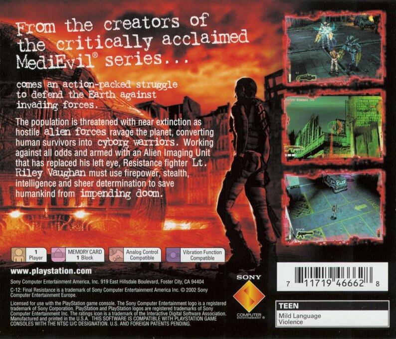C-12 : Final Resistance — Box back