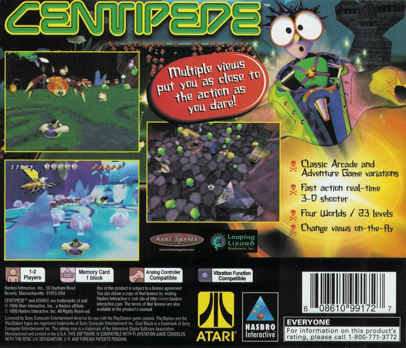 Centipede — Box back