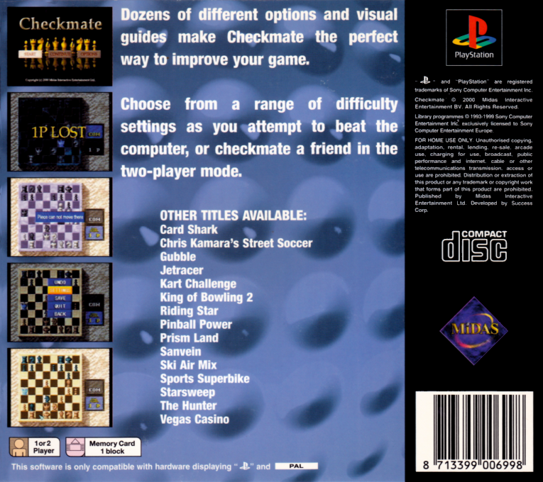 Checkmate — Box back