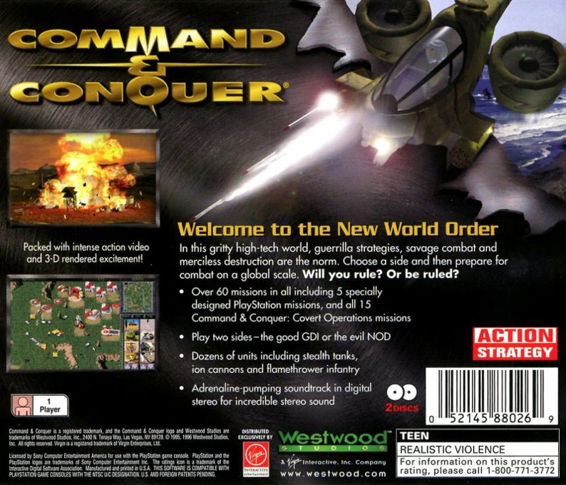 Command & Conquer — Box back