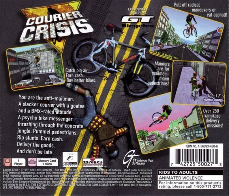 Courier Crisis : The Saga of the Modern Fatalist — Box back