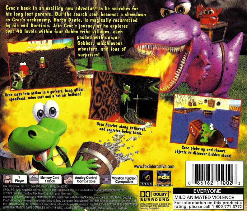 Croc 2 — Box back