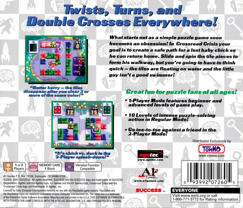 Crossroad Crisis — Box back