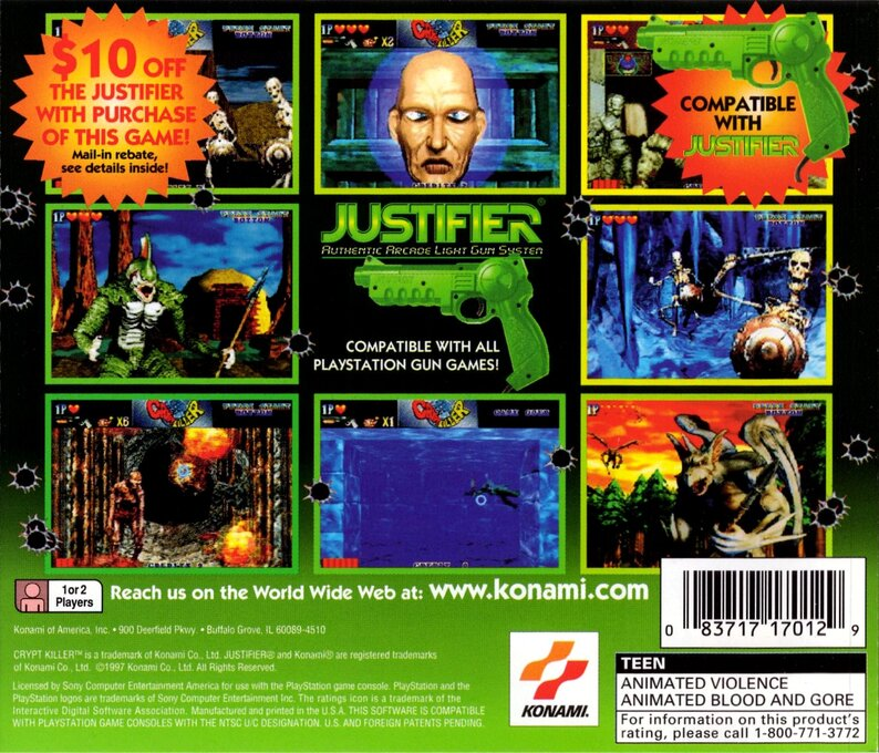 Crypt Killer — Box back