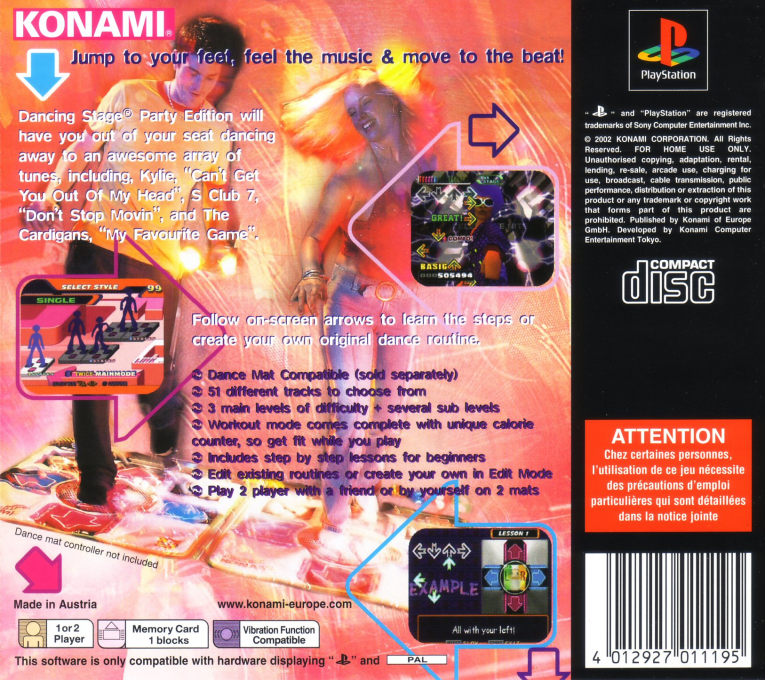 Dancing Stage : Party Edition — Box back
