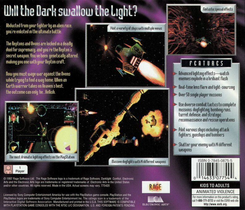 Darklight Conflict — Box back