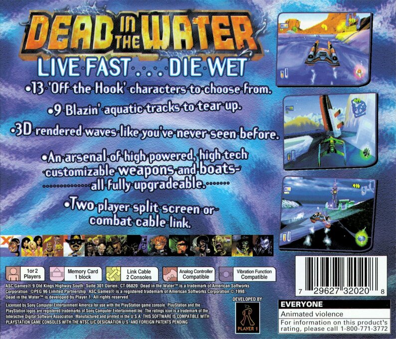Dead in the Water — Box back