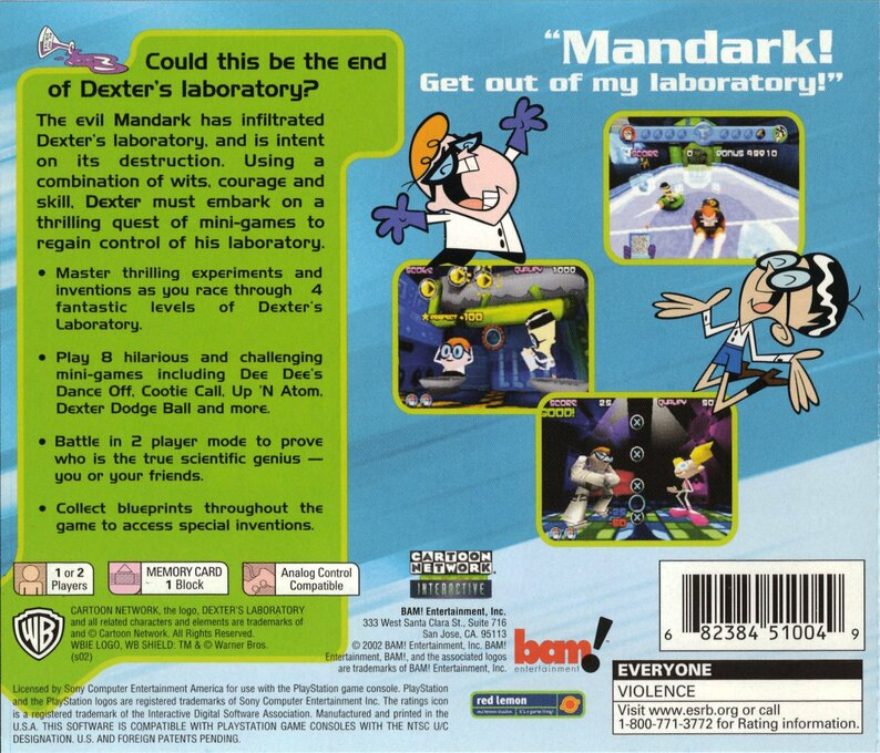 Dexter's Laboratory : Mandark's Lab? — Box back