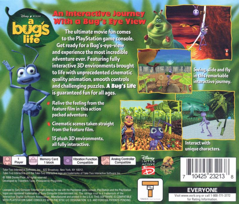 Disney•Pixar A Bug's Life — Box back