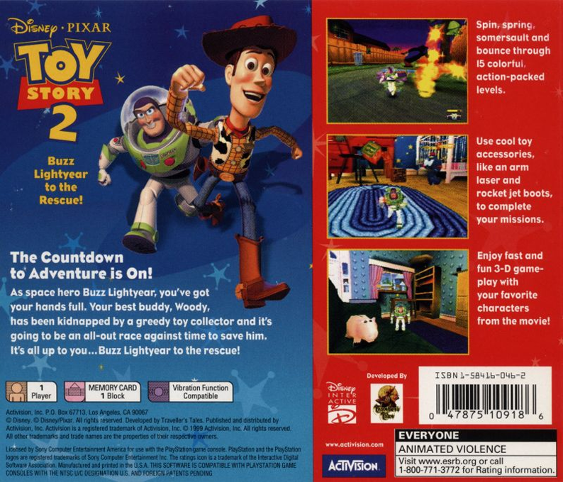 Disney•Pixar Toy Story 2 : Buzz Lightyear to the Rescue! — Box back