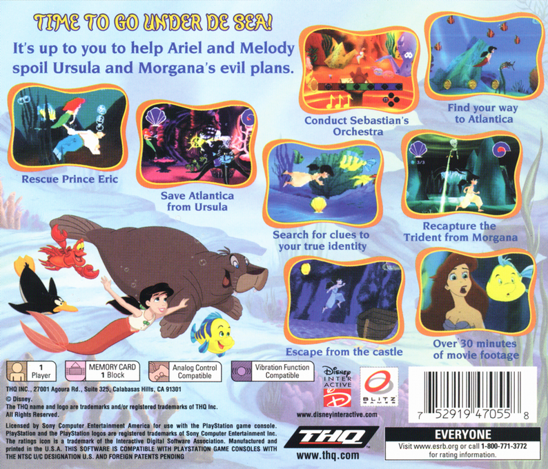 Disney's The Little Mermaid II — Box back