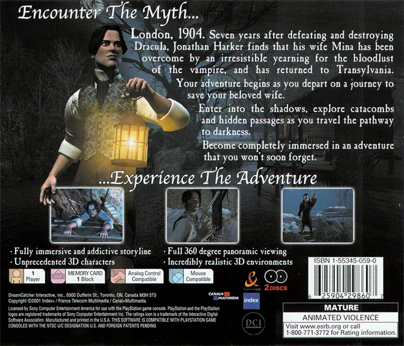 Dracula : The Resurrection — Box back