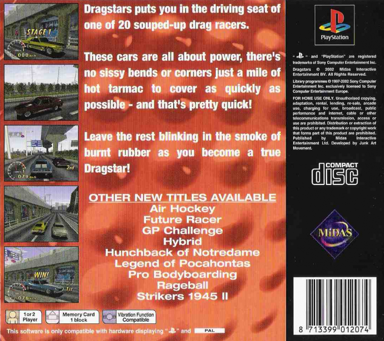 Dragstars — Box back
