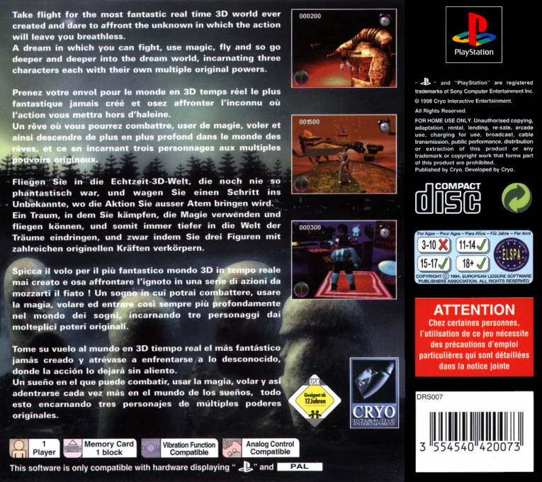 Dreams — Box back