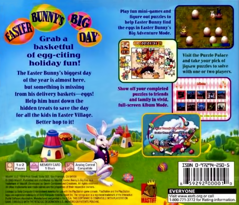 Easter Bunny's Big Day — Box back