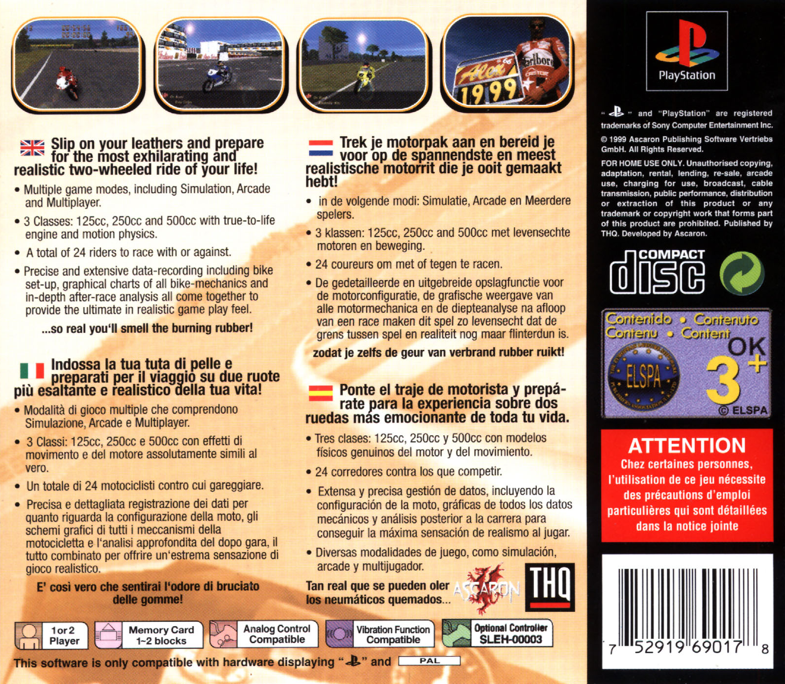 Extreme 500 — Box back