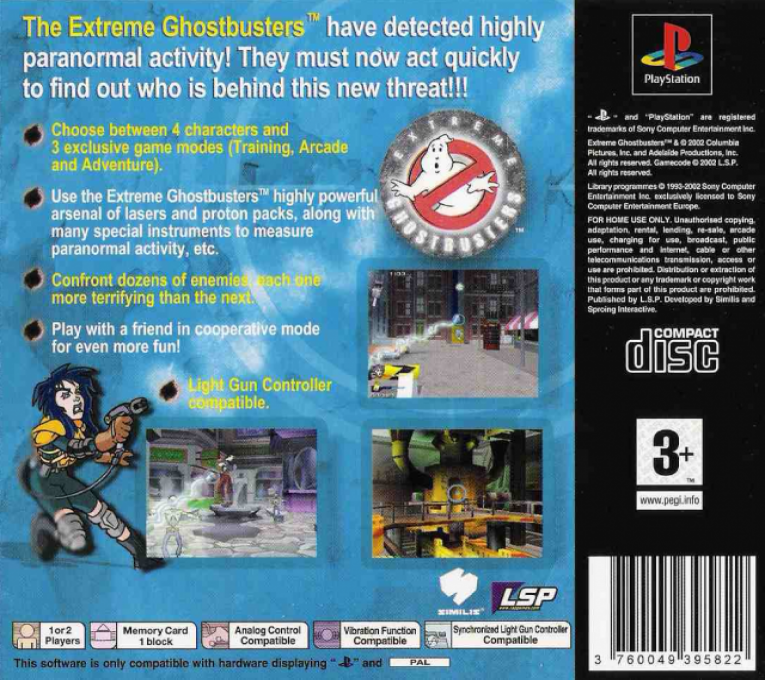 Extreme Ghostbusters : The Ultimate Invasion — Box back
