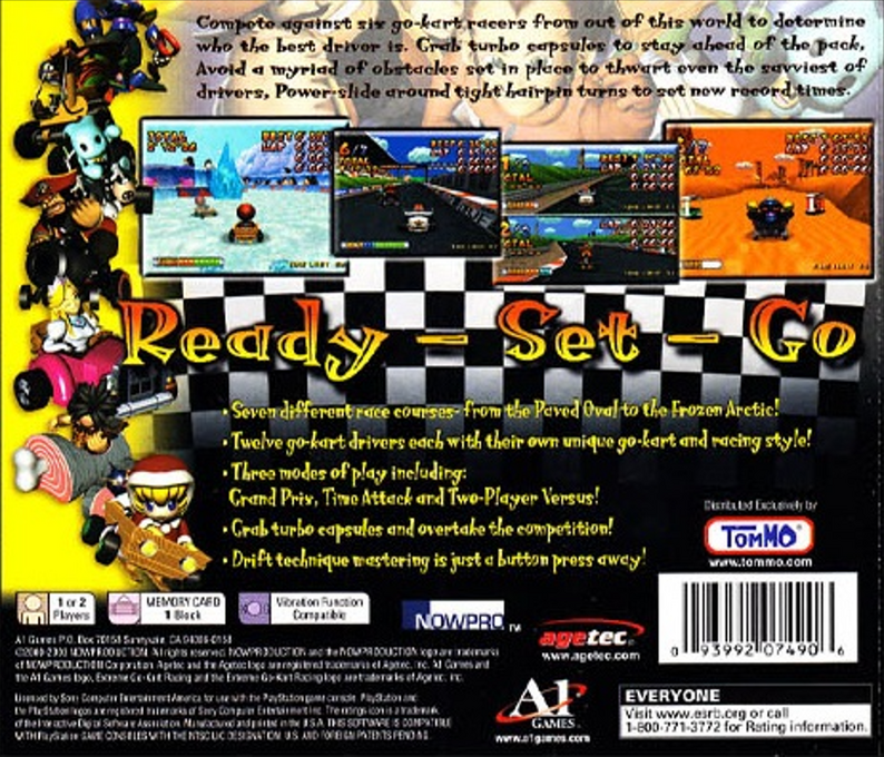 Extreme Go-Kart Racing — Box back