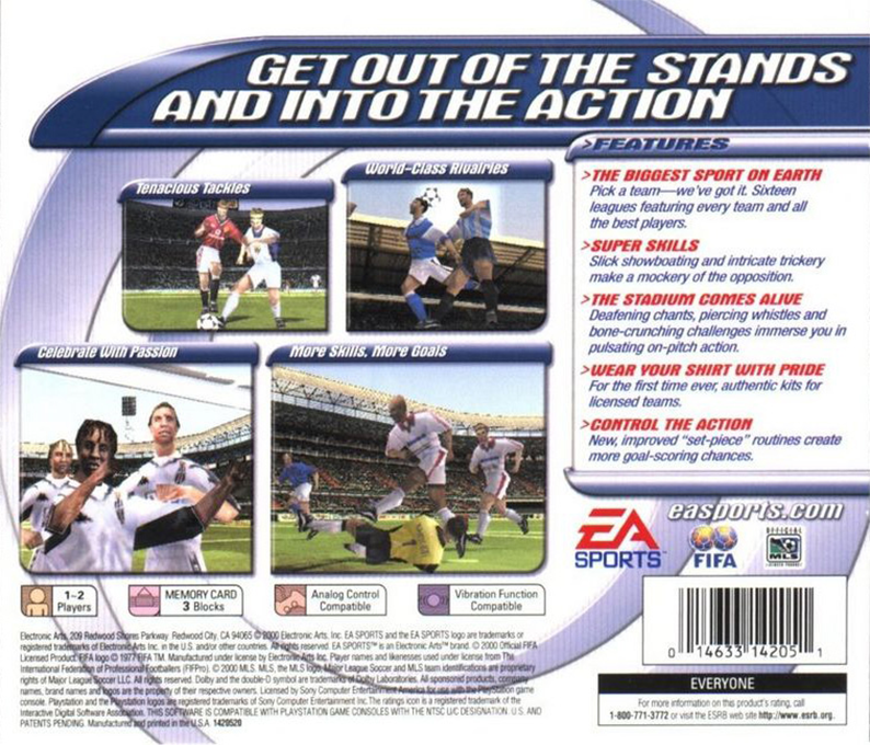 FIFA 2001 — Box back