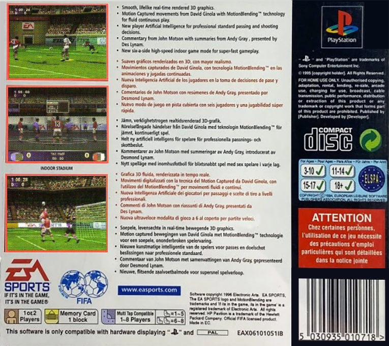 FIFA 97 — Box back