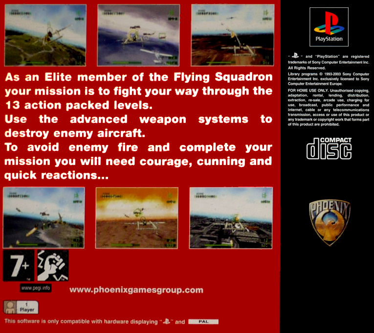 Flying Squadron — Box back