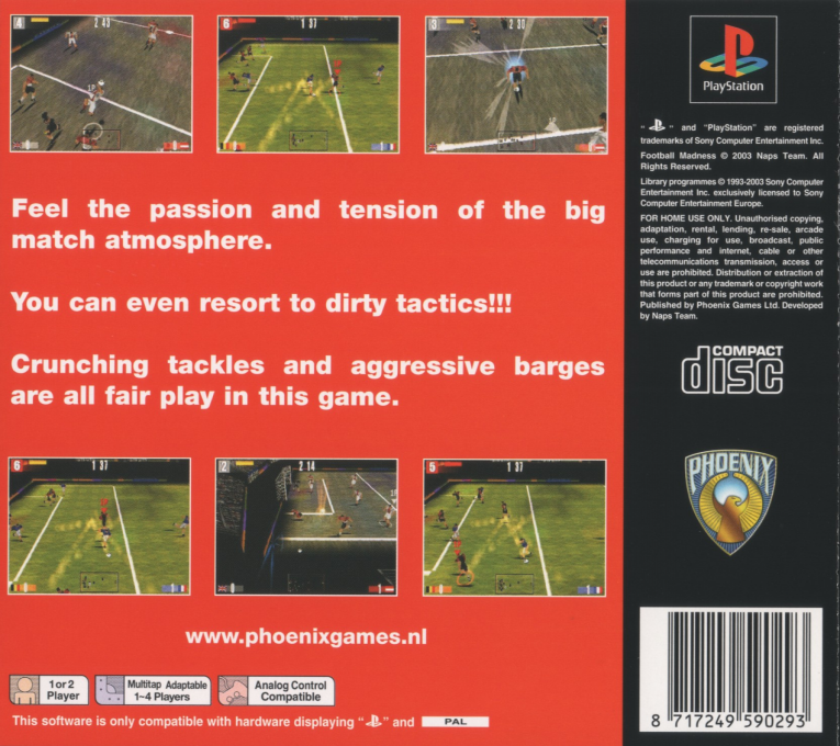 Football Madness — Box back