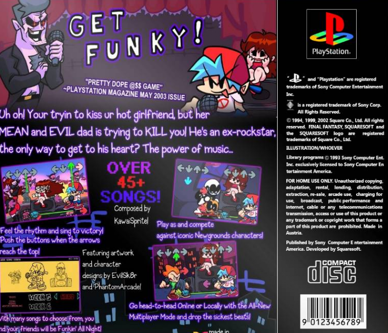 Friday Night Funkin — Box back