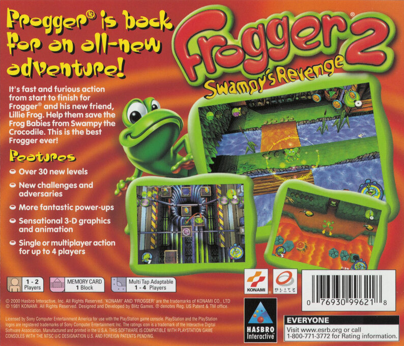 Frogger 2 : Swampy's Revenge — Box back