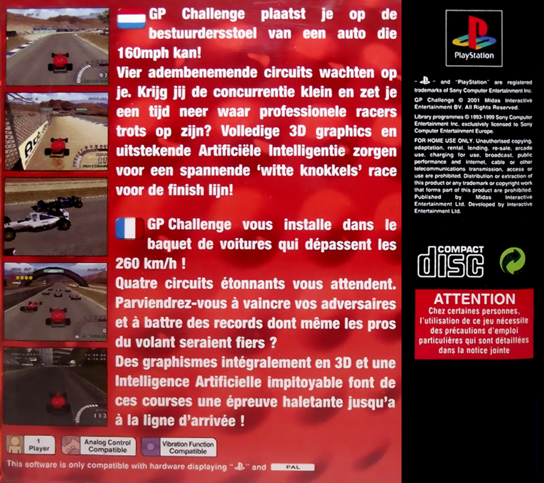 GP Challenge — Box back