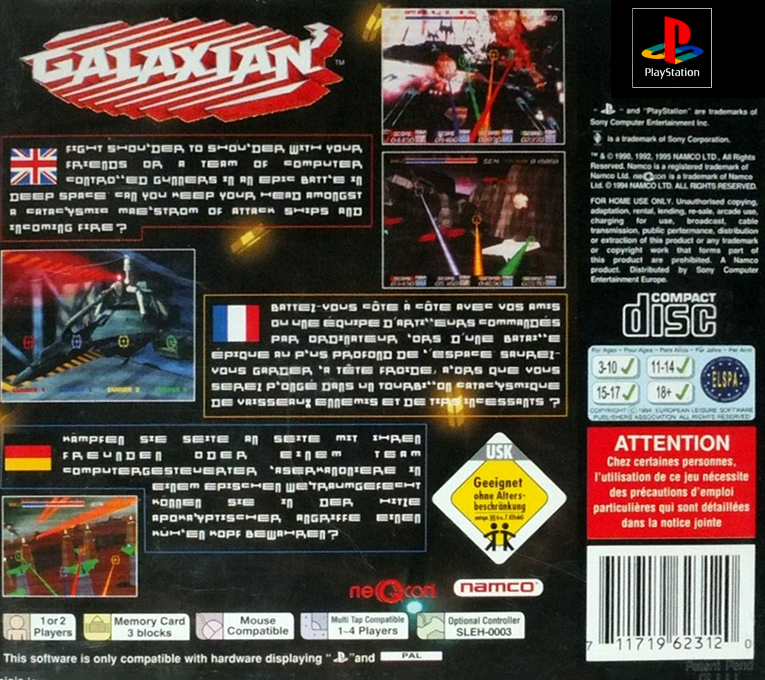 Galaxian 3 — Box back